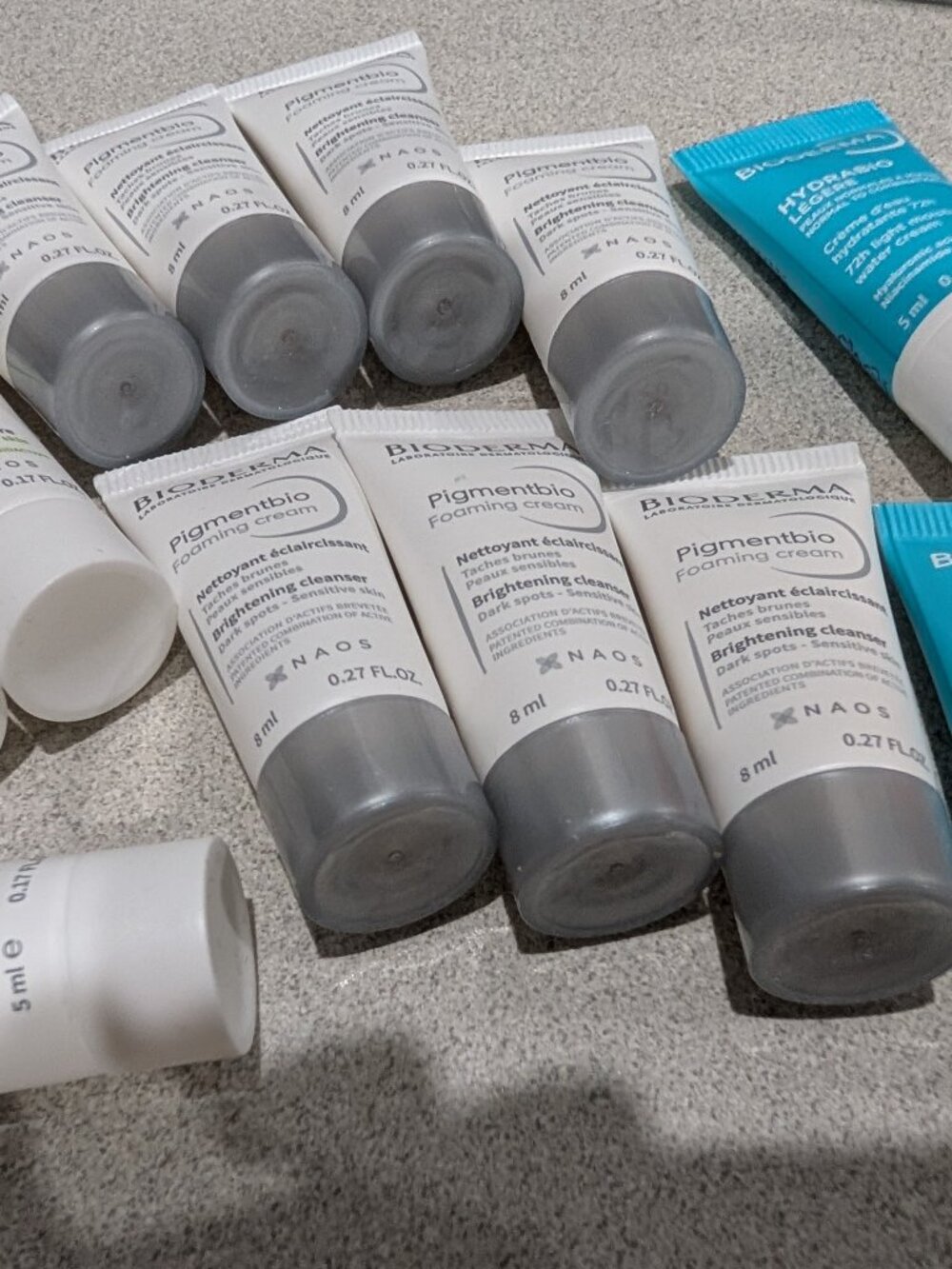 Bioderma skincare lot cleanser moisturizer sample lot